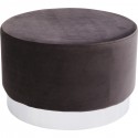 Tabouret Cherry Eclipse gris anthracite et chrome Kare Design