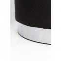 Tabouret Cherry Eclipse gris anthracite et chrome Kare Design