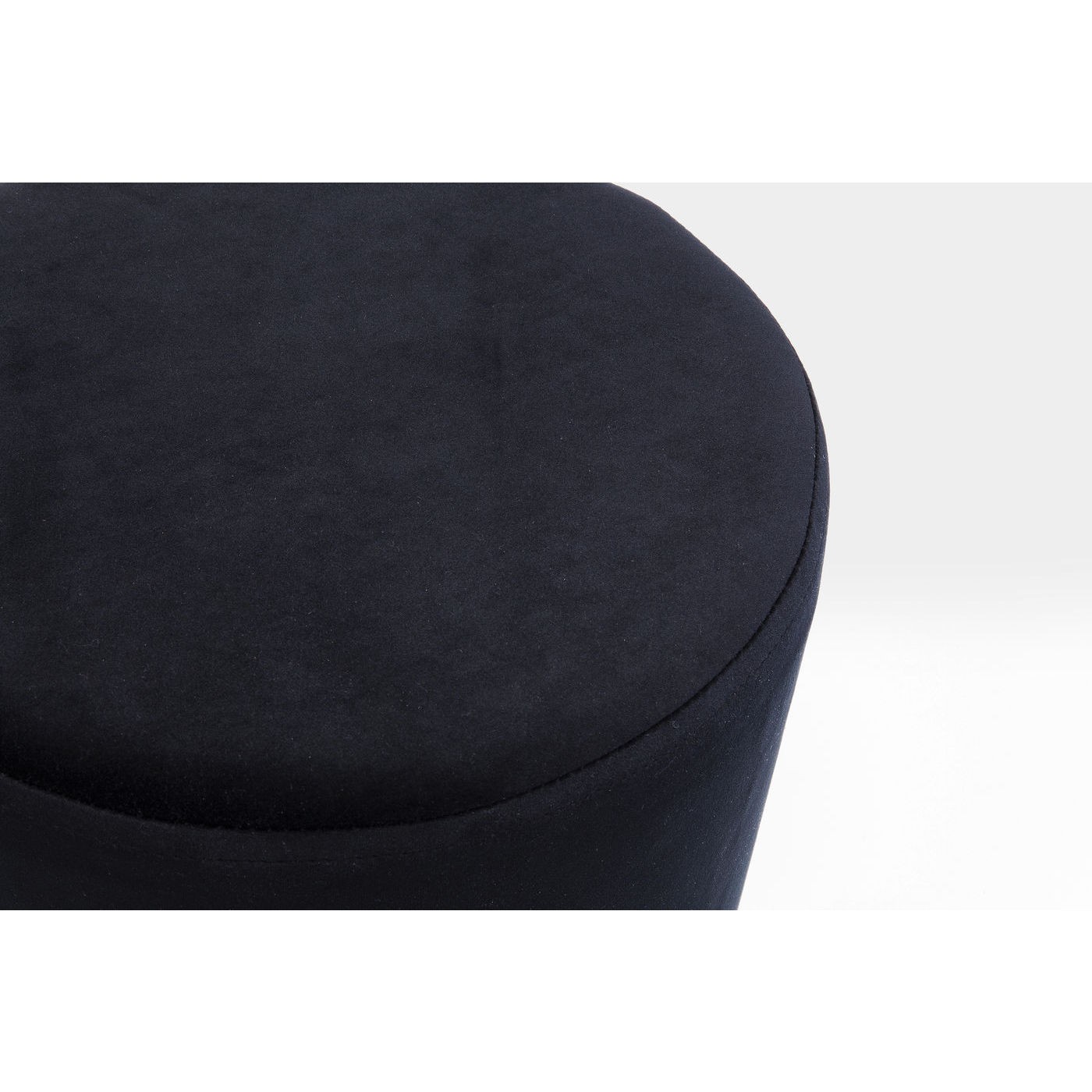 Tabouret Cherry 35cm noir et laiton Kare Design