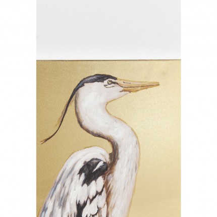 Tableau Touched Heron Right 70x50cm Kare Design