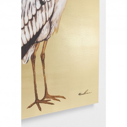 Tableau Touched Heron Right 70x50cm Kare Design
