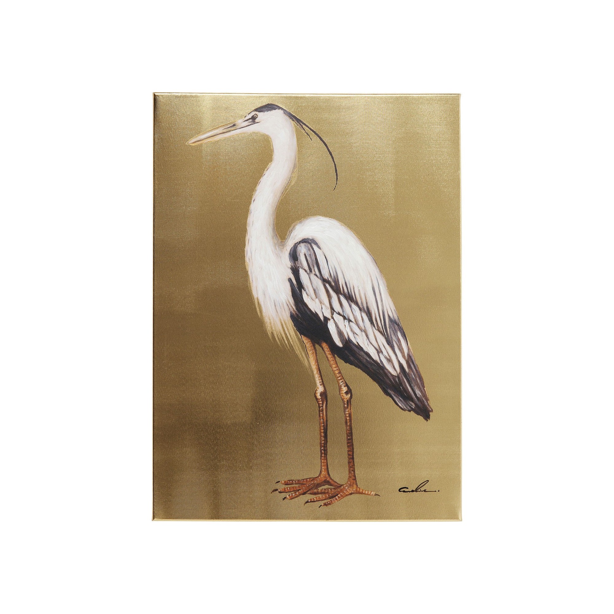 Tableau Touched Heron Left 70x50cm Kare Design