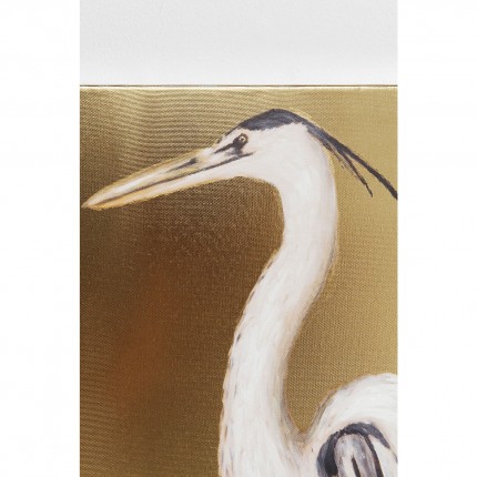 Tableau Touched Heron Left 70x50cm Kare Design