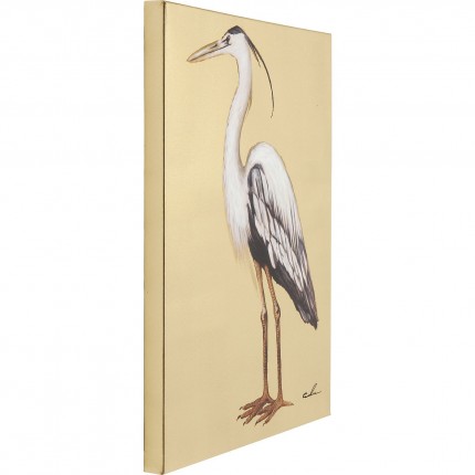 Tableau Touched Heron Left 70x50cm Kare Design