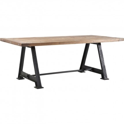 Table Bois Massif Railway 210x100 Kare Design