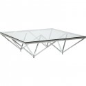 Table basse Network chromée 105x105cm Kare Design