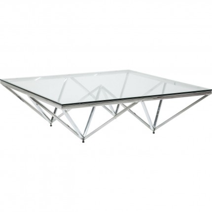 Table basse Network chromée 105x105cm Kare Design