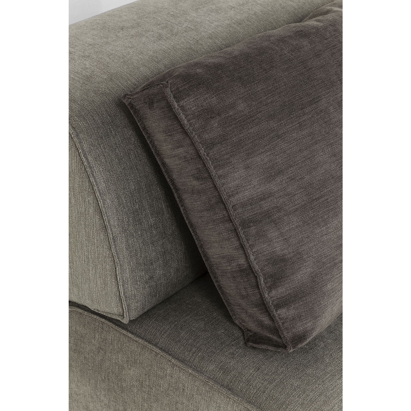 Méridienne gauche canapé Infinity gris Kare Design