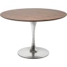 Table Invitation Set Walnut Zinc Ø120cm Kare Design