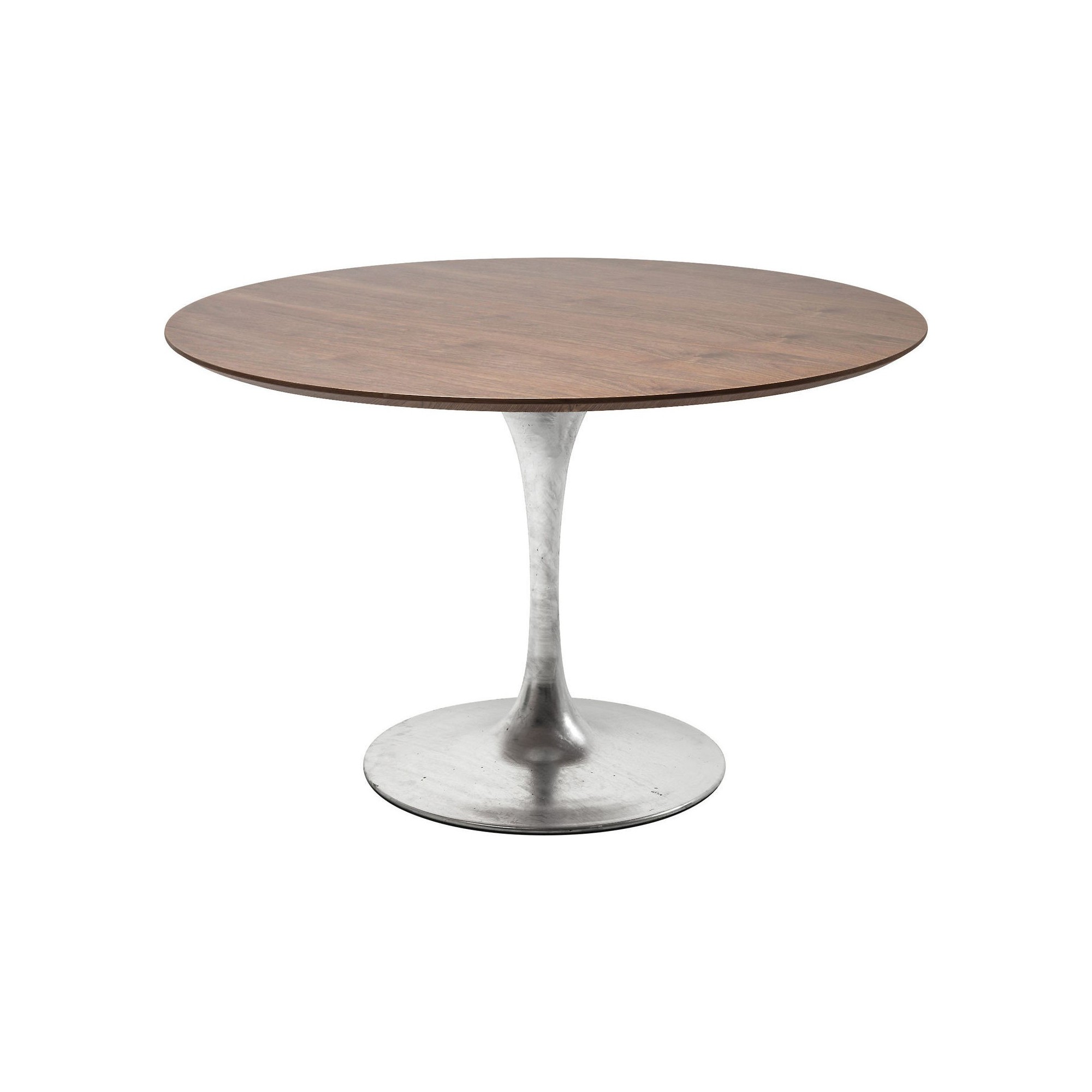 Table Invitation noyer & zinc 120cm Kare Design