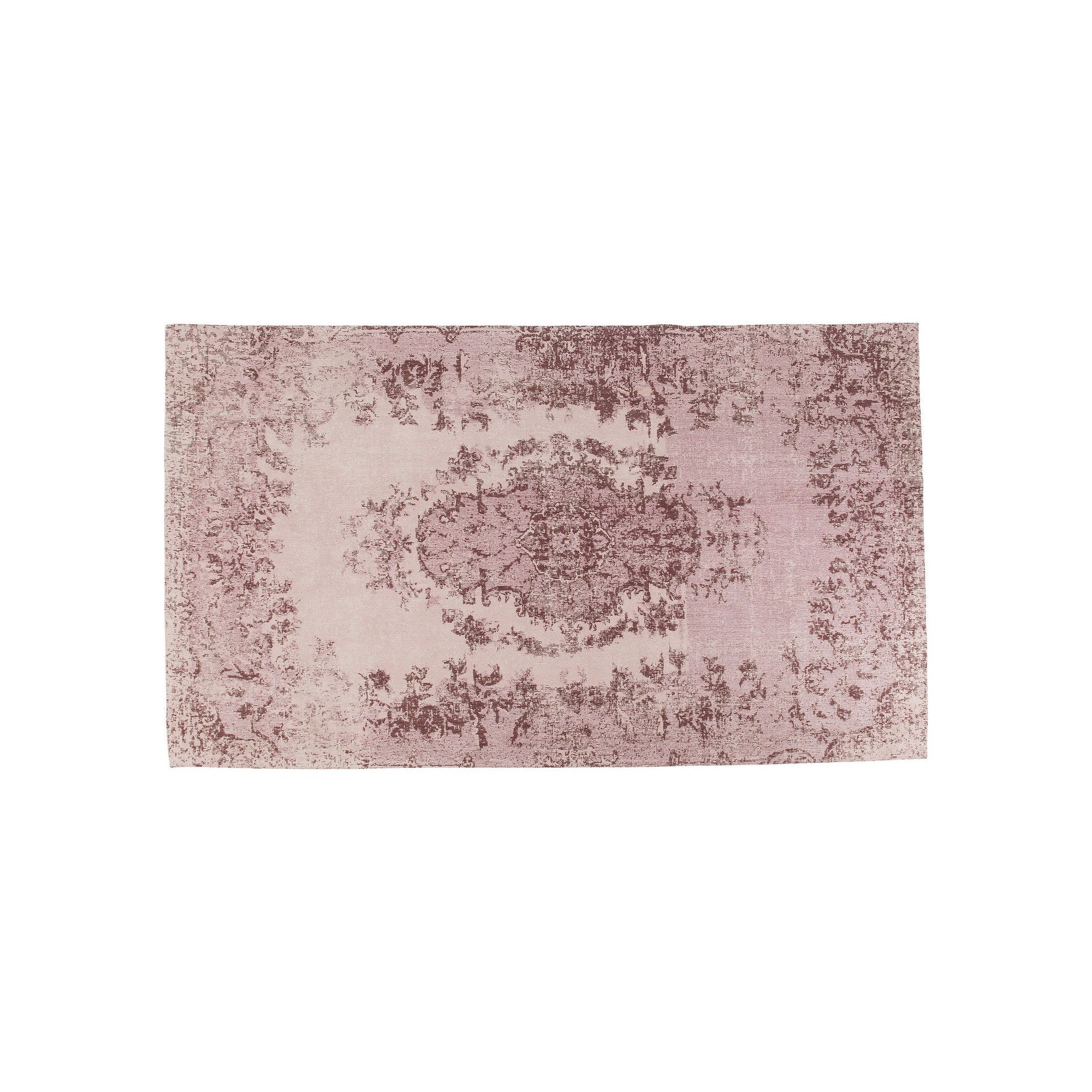 Tapis Kelim Ornament rose poudré 240x170cm Kare Design