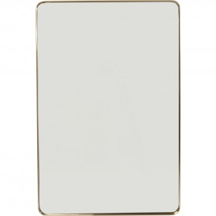 Miroir Curve rectangulaire laiton 120x80cm Kare Design