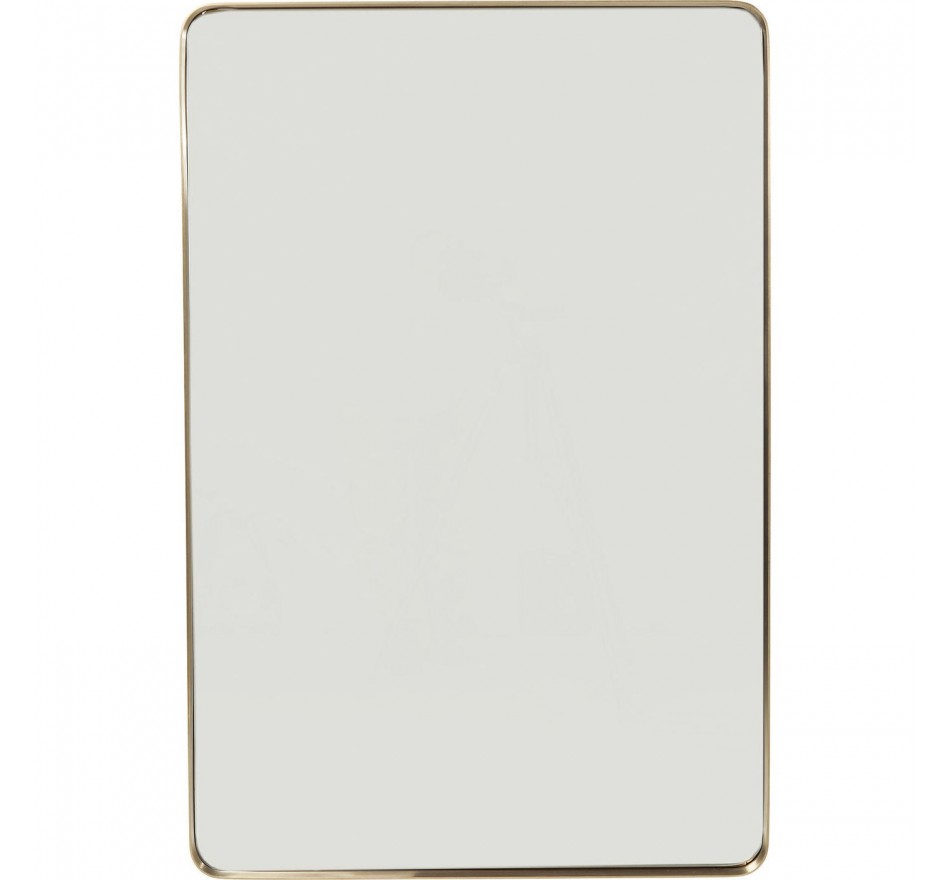 Miroir Curve rectangulaire laiton 120x80cm Kare Design