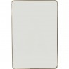 Miroir Curve rectangulaire 120x80cm laiton Kare Design