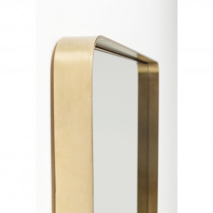 Wall Mirror Curve rectangular 120x80cm brass Kare Design