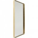 Miroir Curve rectangulaire laiton 120x80cm Kare Design
