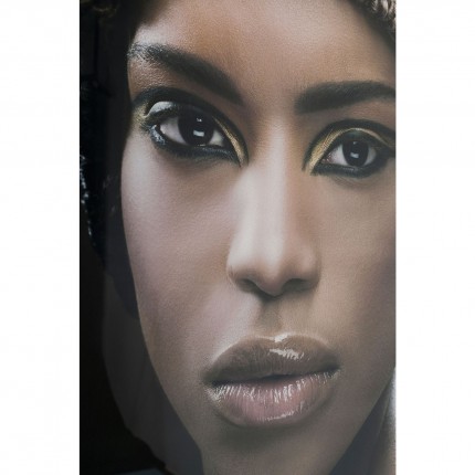 Tableau en verre femme africaine 100x150cm Kare Design