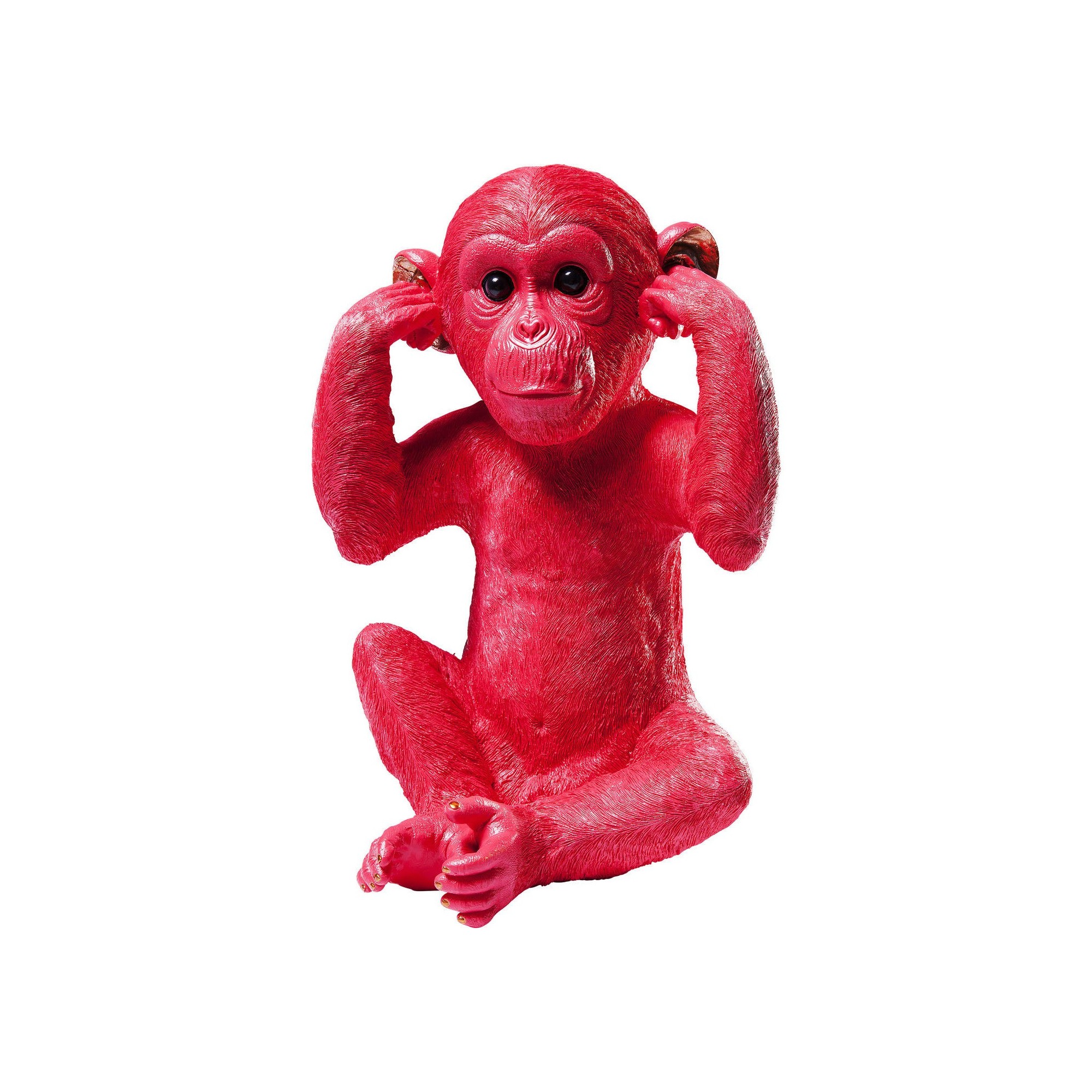 Tirelire Monkey Kikazaru rouge Kare Design
