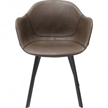 Chaise avec accoudoirs Lounge mat Kare Design