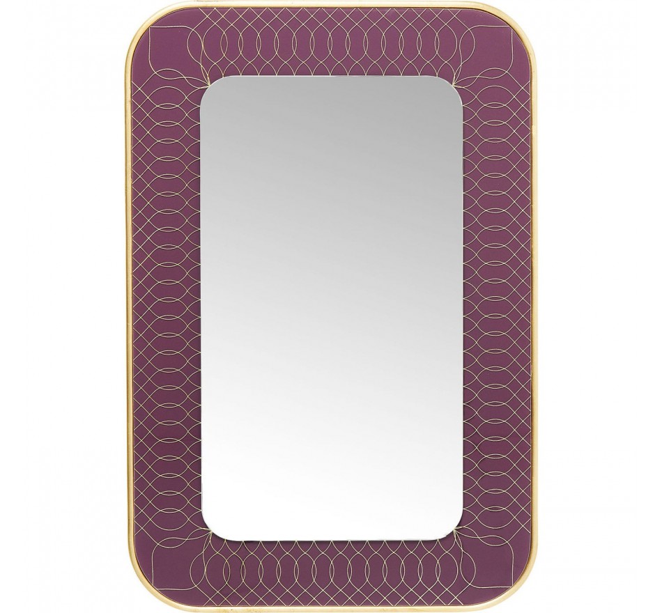 Miroir Revival violet 90x60cm Kare Design