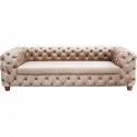 Canapé Desire 3 places velours beige Kare Design