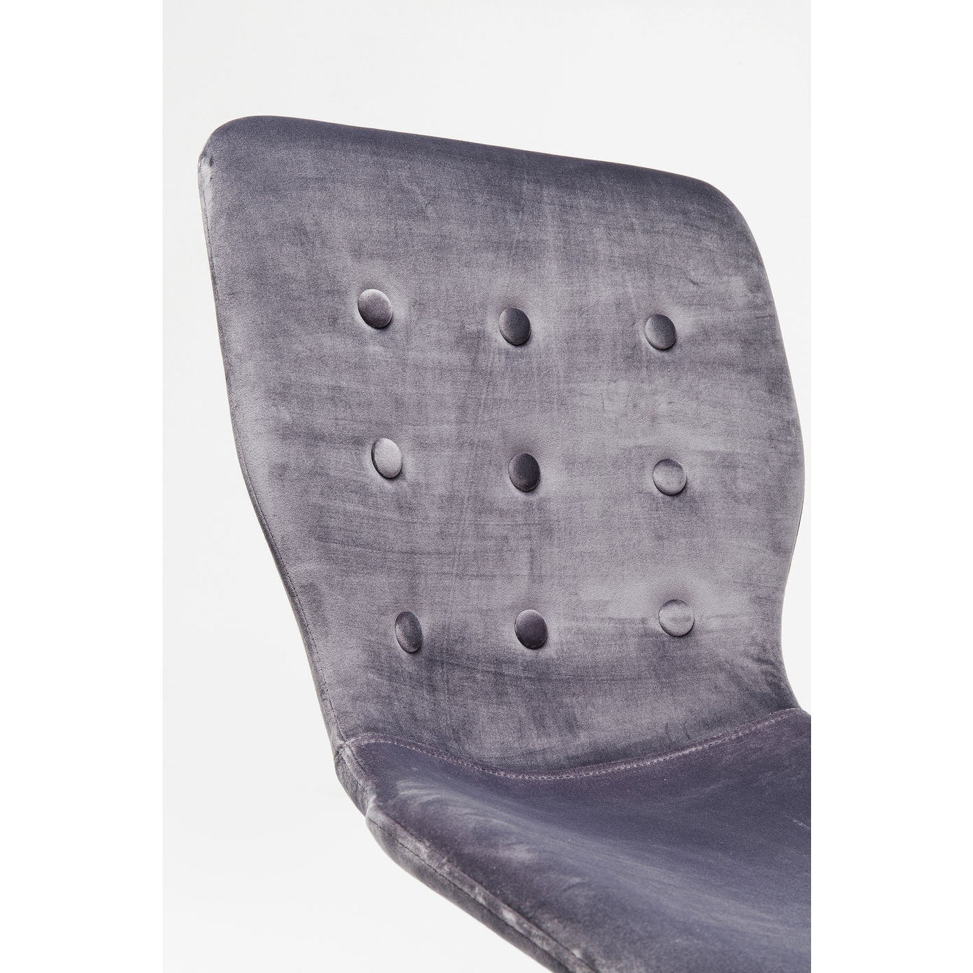 Chaise Butterfly velours gris Kare Design