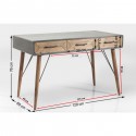 Bureau X Factory 3 tiroirs Kare Design