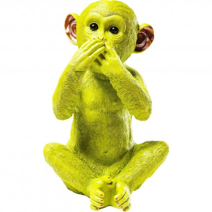 Tirelire singe Iwazaru vert Kare Design