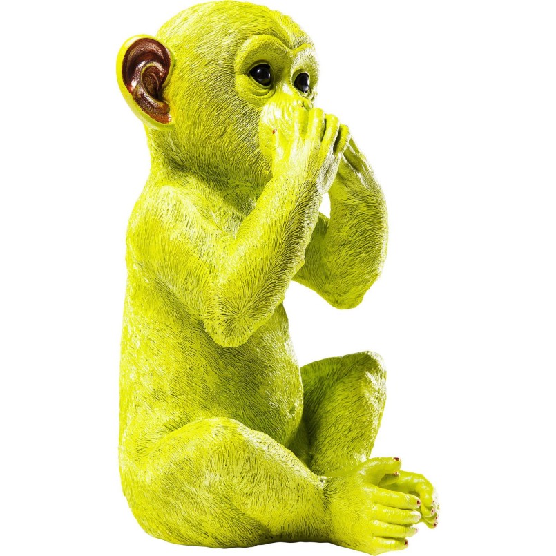 Money Box Monkey Iwazaru Lime Kare Design