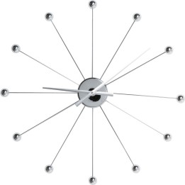Horloge murale Like Umbrella chromée Kare Design