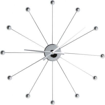 Horloge murale Like Umbrella chrome Kare Design