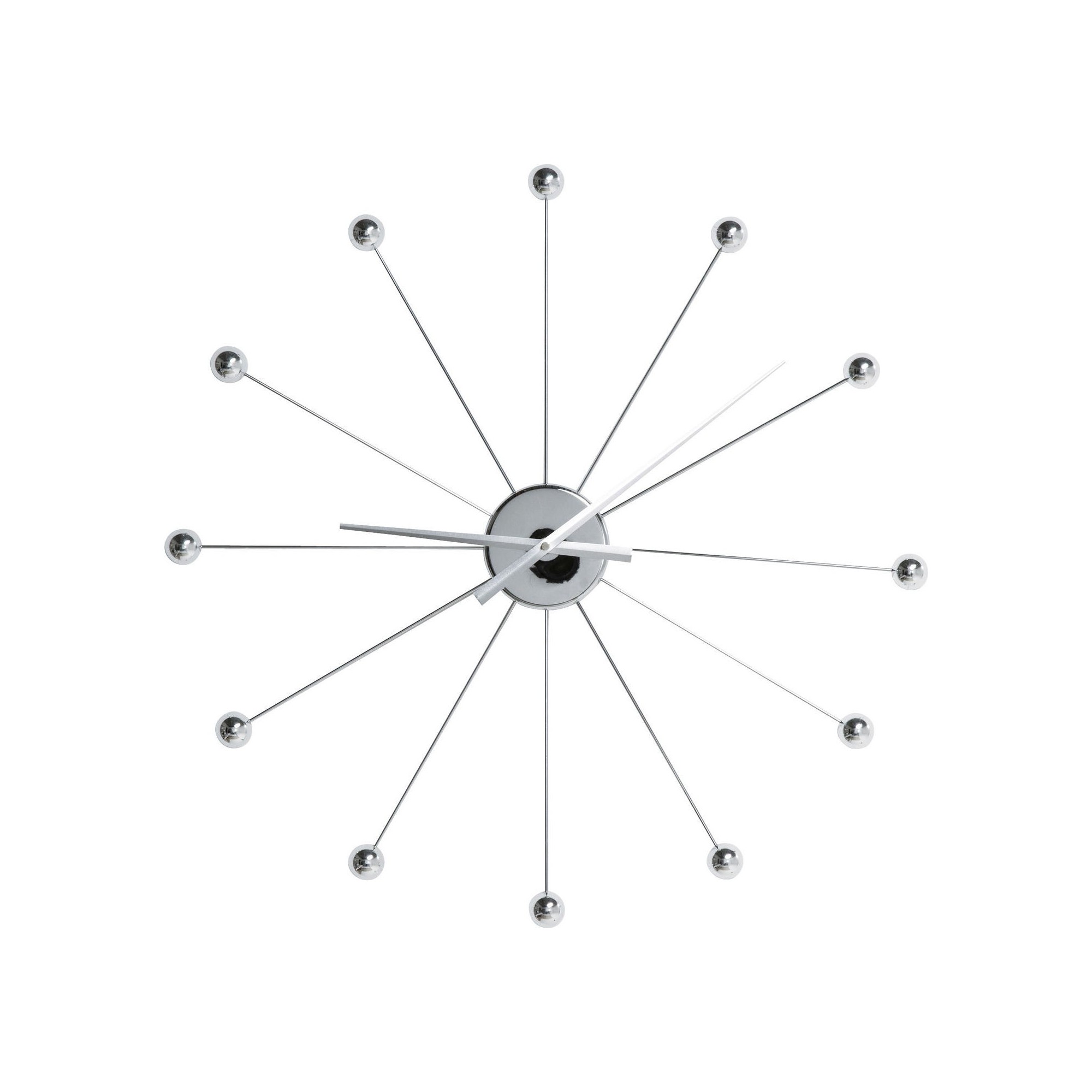 Wall Clock Like Umbrella Balls Chrome Kare Design