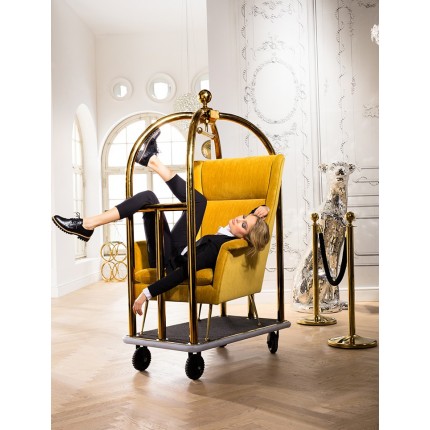 Fauteuil Vegas Forever jaune Kare Design