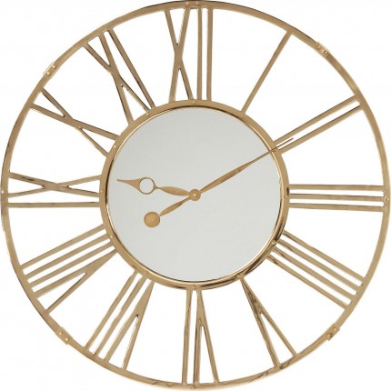 Horloge murale Giant dorée 120cm Kare Design