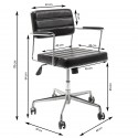 Chaise de bureau pivotante Dottore noir Kare Design