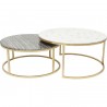 Tables basses Mystic rondes set de 2 Kare Design