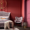 Tabouret Cherry marron et laiton Kare Design