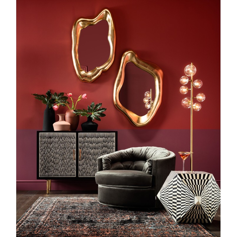 Miroir Hologram doré 119x76cm Kare Design