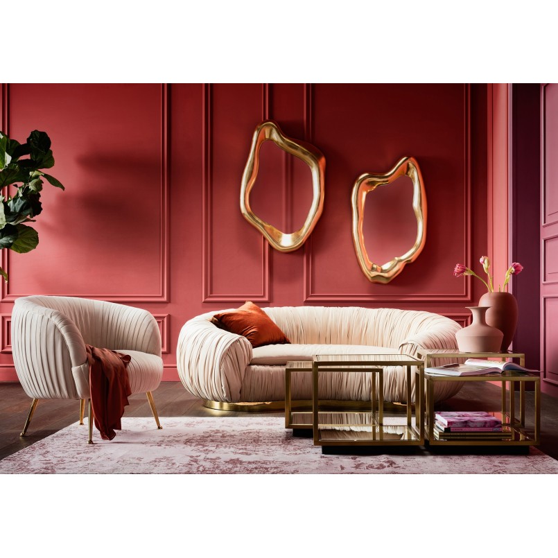 Miroir Hologram doré 119x76cm Kare Design