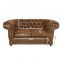 Canapé Oxford 2 places Vintage Rivet