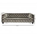Canapé My Desire Velvet 3 places kaki Kare design