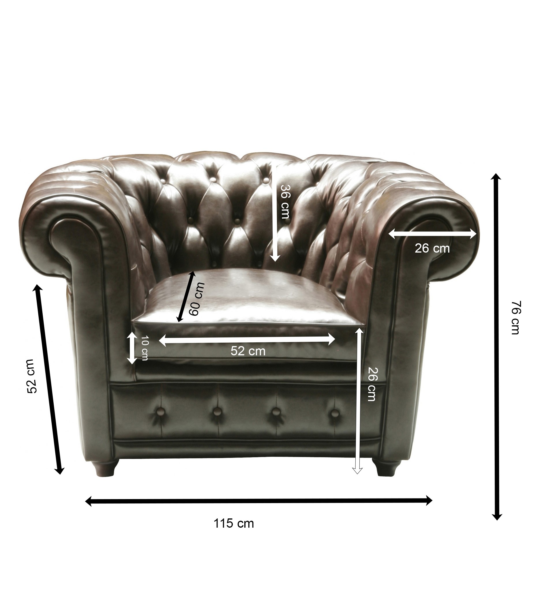 Fauteuil Oxford Hide Kare Design
