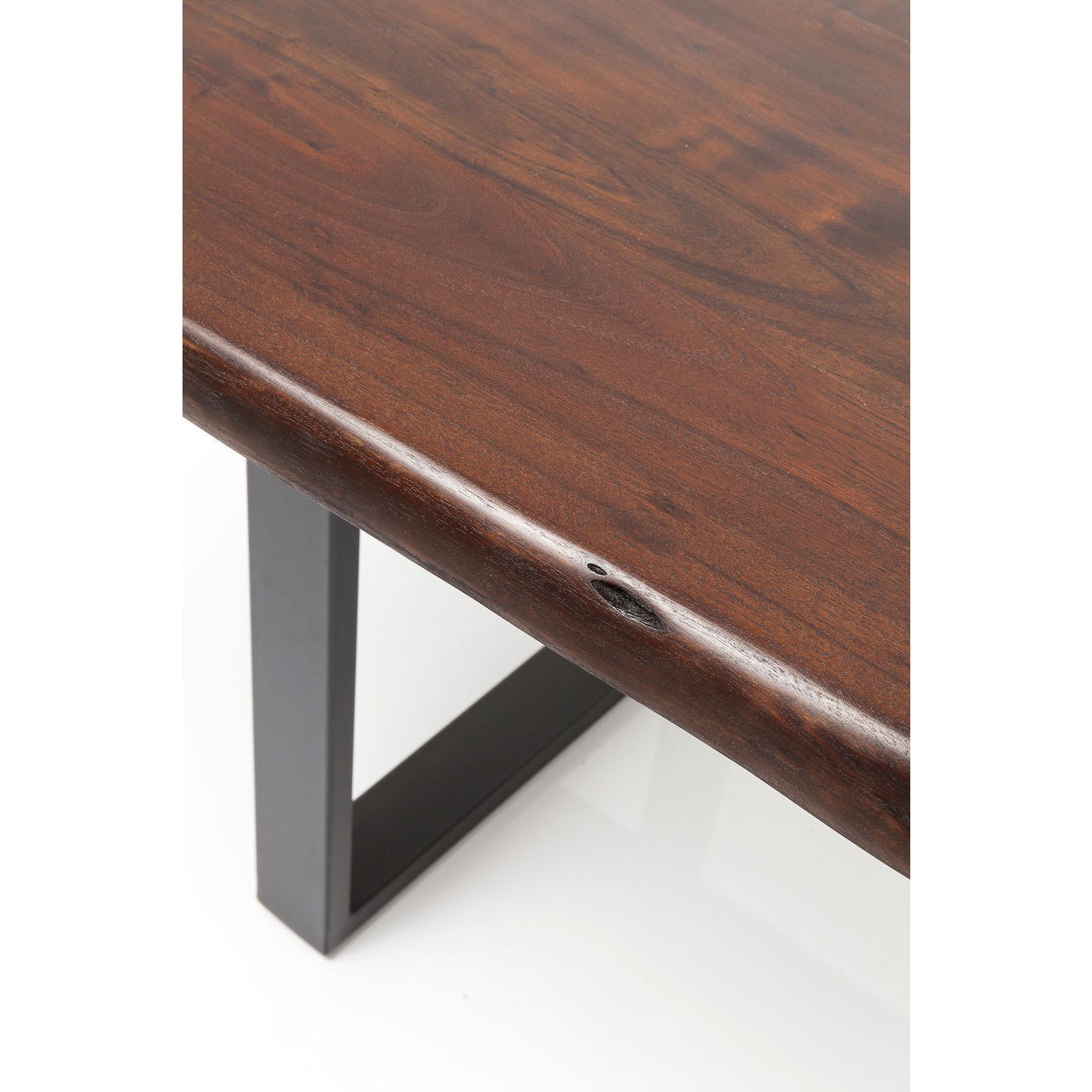 Table Pure Nature 180x90cm noire noyer Kare Design