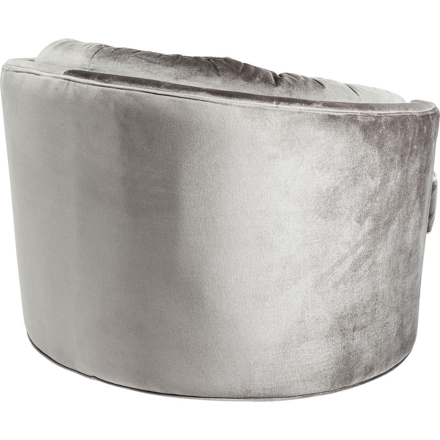 Fauteuil Music Hall velours gris Kare Design