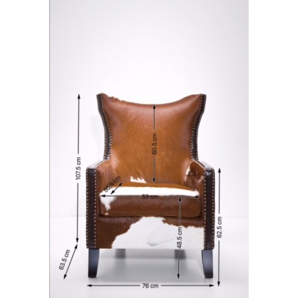 Fauteuil Denver Cow Kare Design