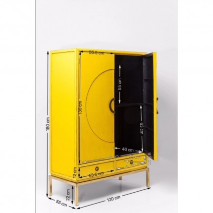 Armoire Disk jaune Kare Design