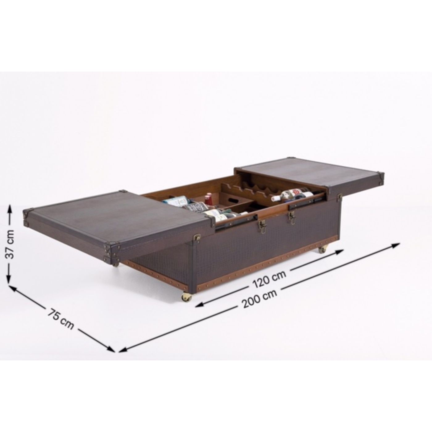 Table basse bar Croco Colonial Kare Design