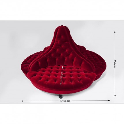 Canapé Boudoir rouge Kare Design