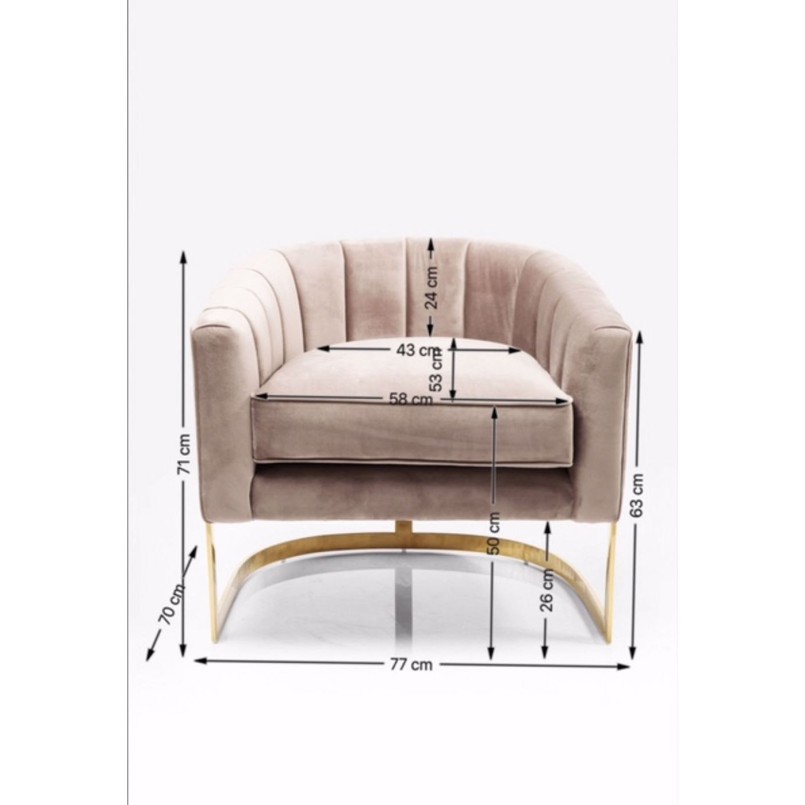 Armchair Pure Elegance Kare Design