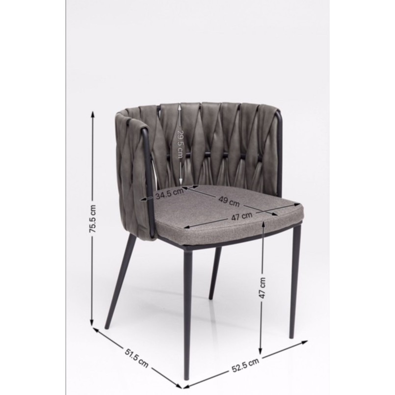 Chair with Armrest Cheerio incl. Cushion Kare Design